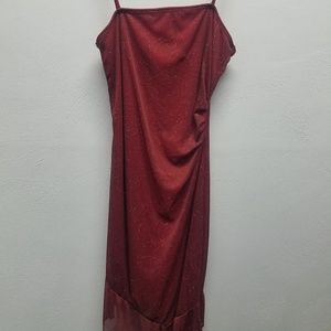 Red sparkly dress